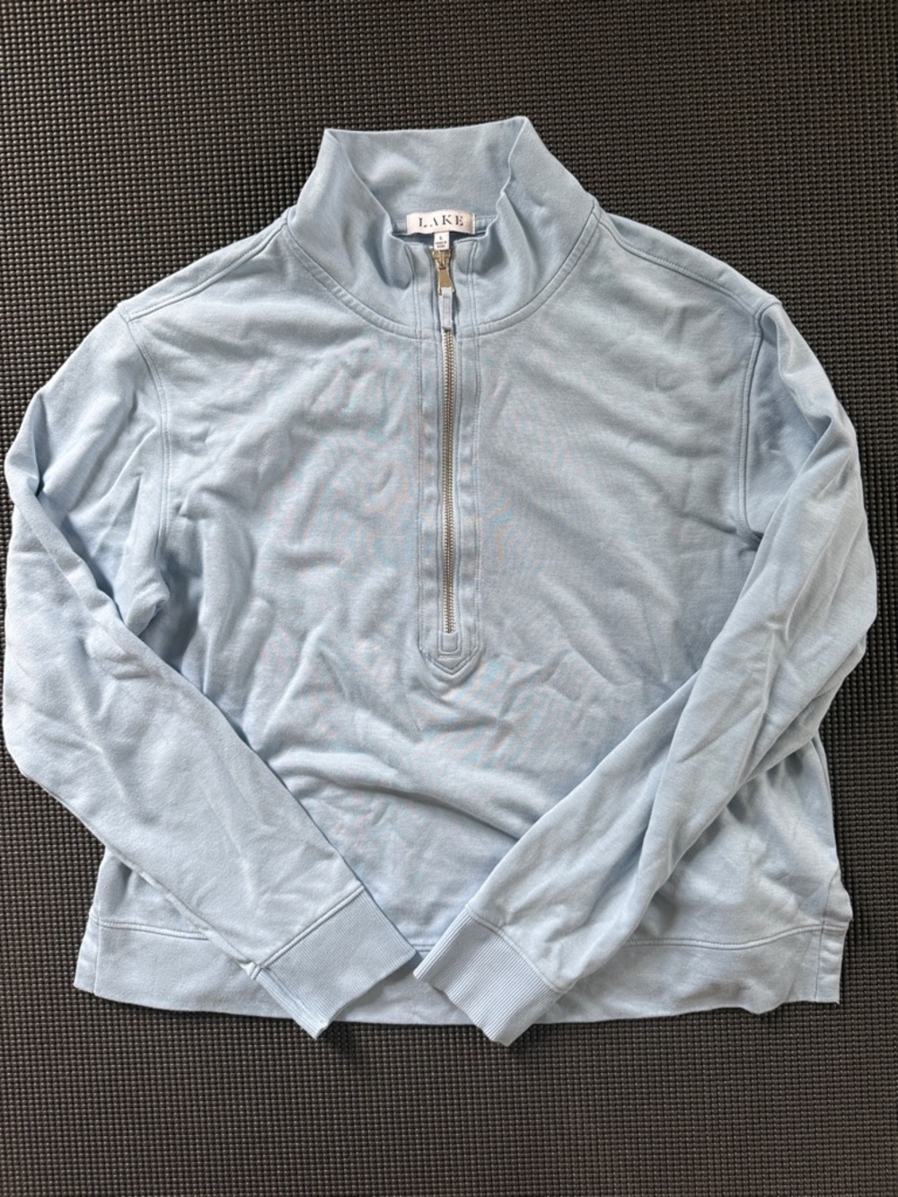 LAKE Leisure Quarter Zip in Morning Blue
